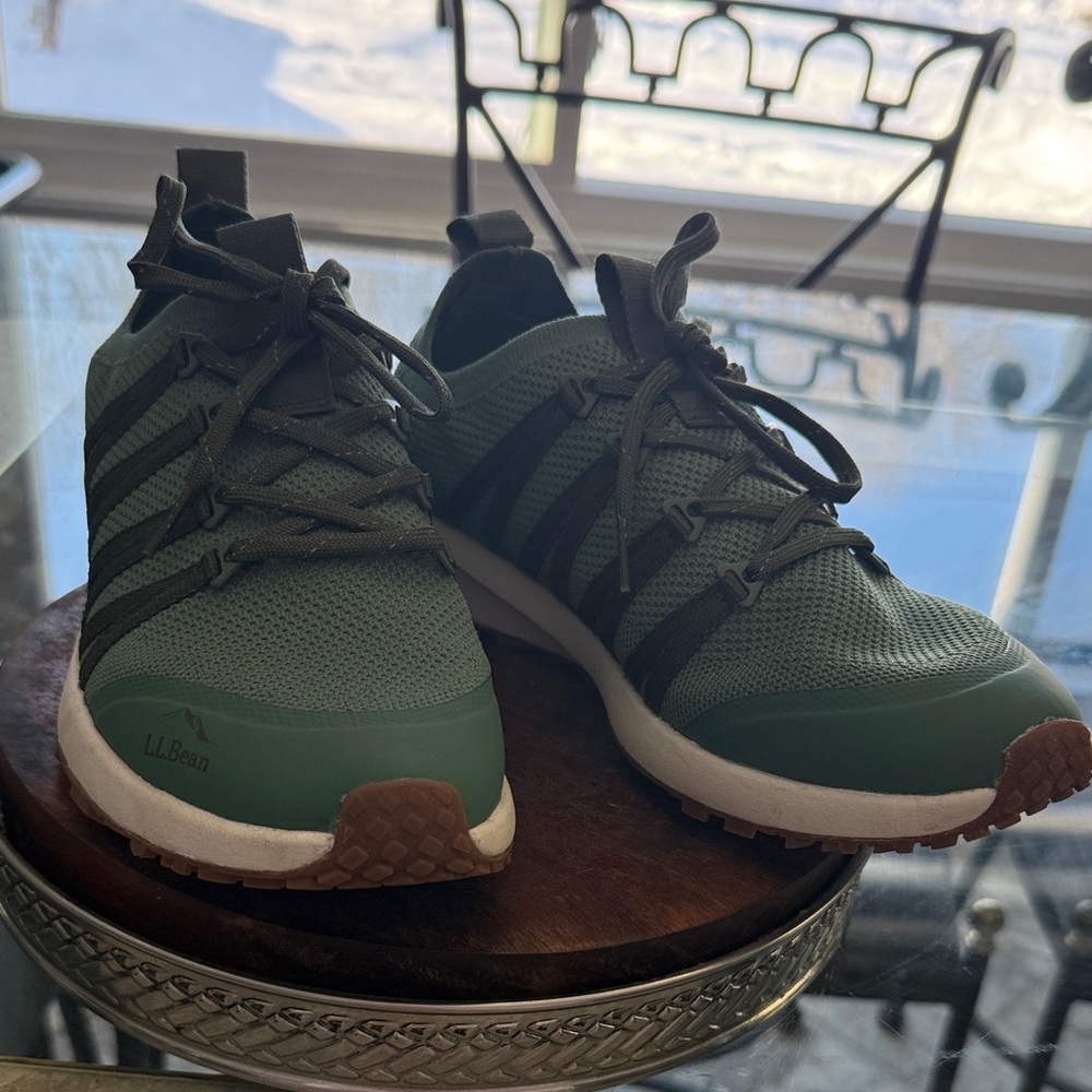 L.L. Bean Women's Green and Black Athletic Shoes